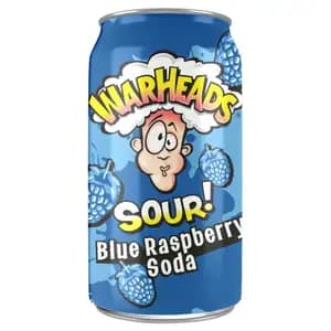 Sour Blue Raspberry Soda - Warheads 