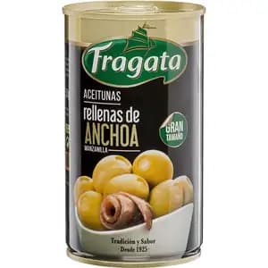 Stoneless Manzanilla Olives Filled with Anchovy - Fragata