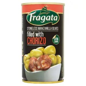 Stoneless Manzanilla Olives Filled with Chorizo - Fragata