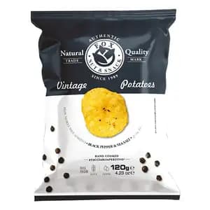 Potato Chips Black Pepper - Fox Nut Snacks