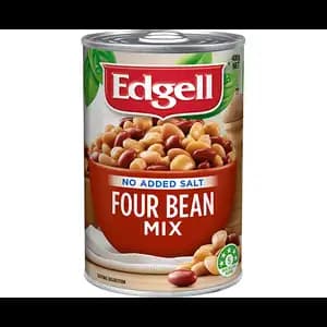 Four Bean Mixed No Salt Added	 - Edgell