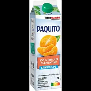 Clementine Juice Pulp Free and No Added Sugar - Paquito