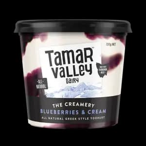 Blueberry & Cream Greek Yogurt - Tamar Valley