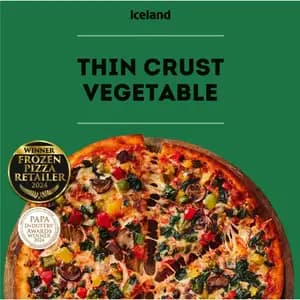 Thin Crust Vegetables Pizza - Iceland