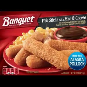 Fish Sticks with Mac & Cheese - Banquet
