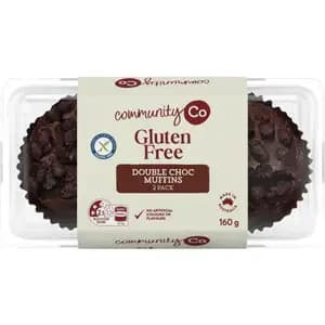 Gluten free Double Chocolate Muffins - CommunityCo