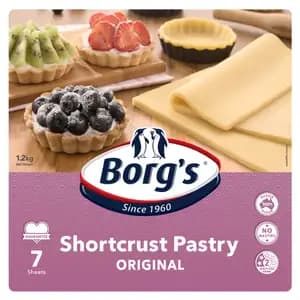 Shortcrust Pastry Original Sheets - Borg's
