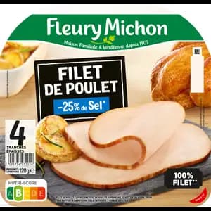 Chicken Fillet Less Salt 25% - Fleury Michon