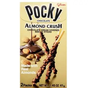 Almond Crush Chocolate Cream Covered Biscuit Sticks - Pocky