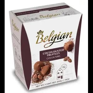 Cocoa Dusted Truffles Cocoa Nibs - Belgian