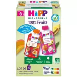Baby Compote from 6 Months (Orange & Pink) - Hipp Biologique 