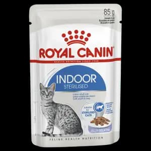 Indoor Sterilised Morsels in Jelly Pouch - Royal Canin