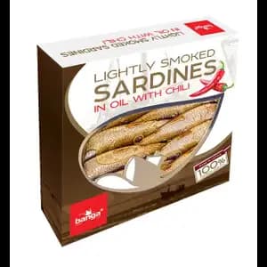 Lightly Smoked Sardines in Oil with Chili - Banga
