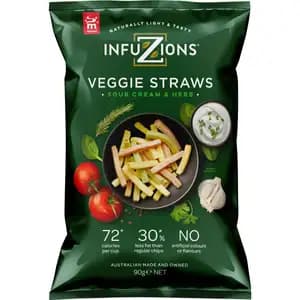 Veggie Straws Sour Cream & Herbs - Infuzions