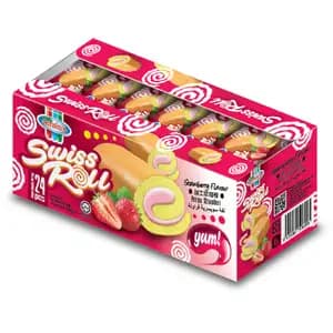 Swiss Roll Strawberry - Jeram's