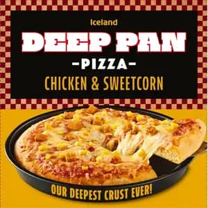 Deep Pan Chicken & Sweetcorn Pizza  - Iceland