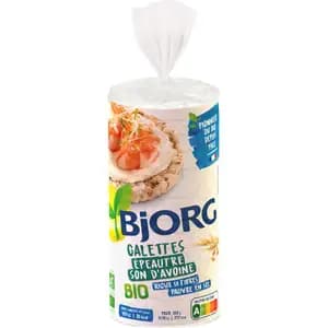 Organic Spelt Galette Oat Bran - Bjorg