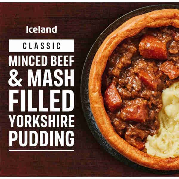 Classic Minced Beef & Mash Filled Yorkshire Pudding - Iceland