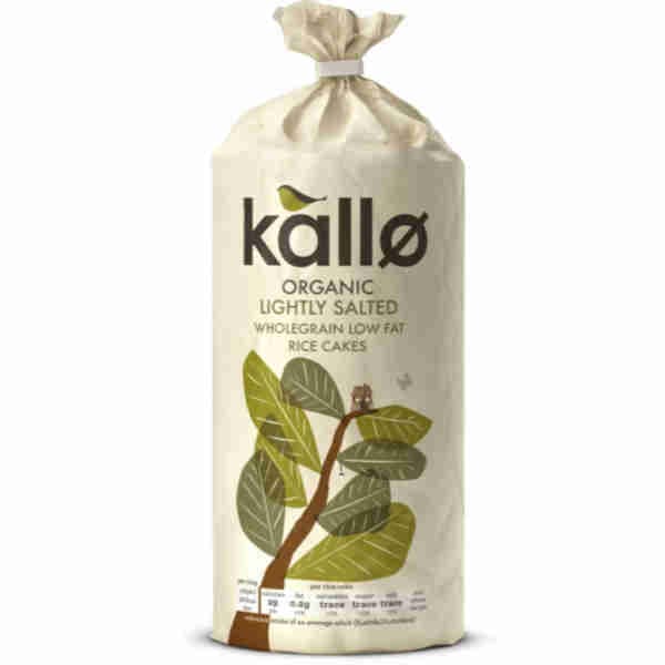 Organic Lightly Salted Wholegrain Low Fat Rice Cakes - Kallo