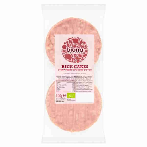 Organic Rice Cake Strawberry Yogurt - Biona