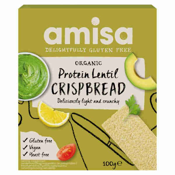 Vegan Gluten Free Organic Protein Lentil Crispbread