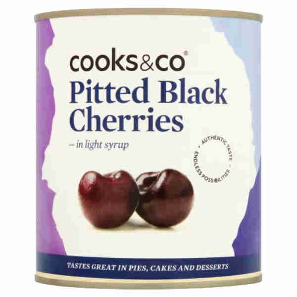 Pitted Black Cherries in Syrup