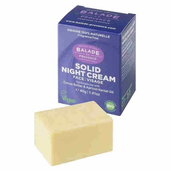 Solid Night Cream with Cocoa Butter & Apricot Kernel Oil