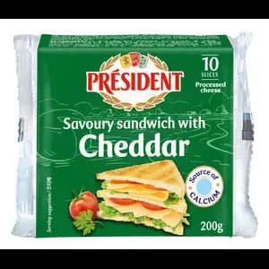 Savoury Sandwich with Cheddar - Président