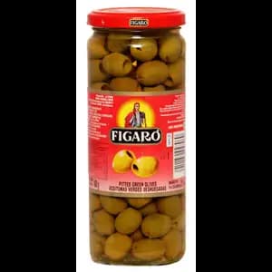 Pitted Green Olives - Figaro