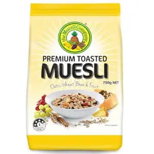 Premium Toasted Muesli Oats, Wheat Bran & Fruit - The Muesli Company