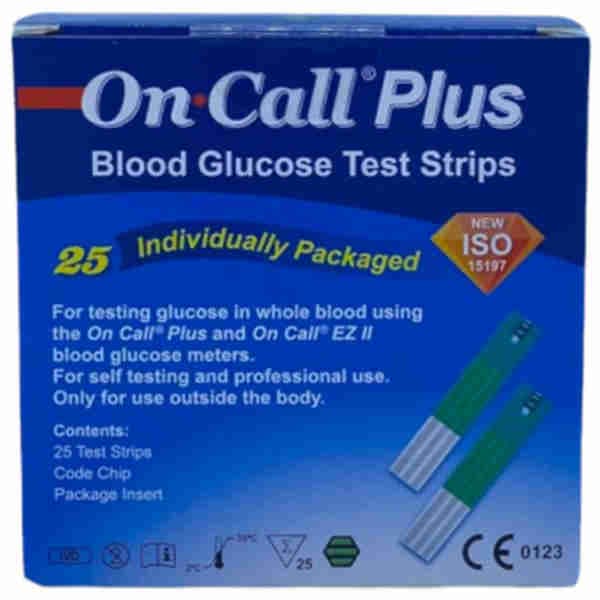 Blood Glucose Test Strips - On-Call Plus