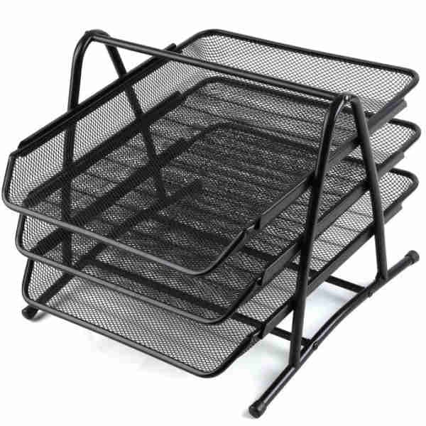 Black Metallic File Holder