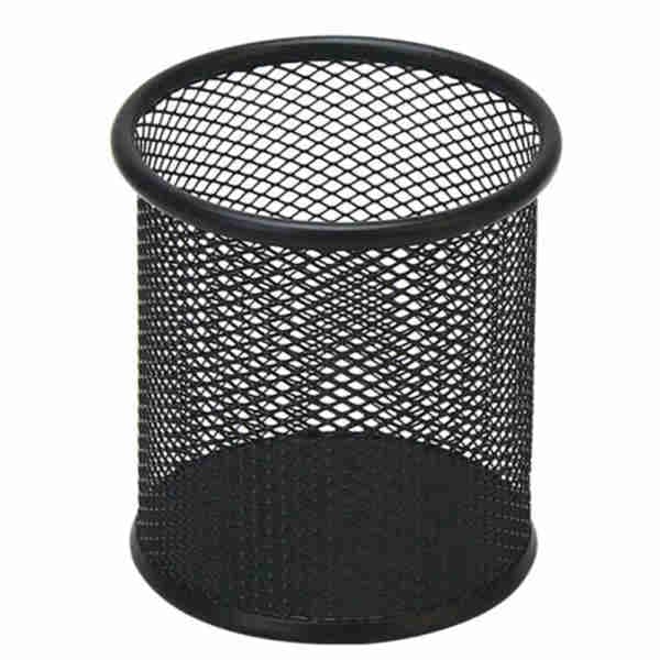 Black Metallic Pen Holder