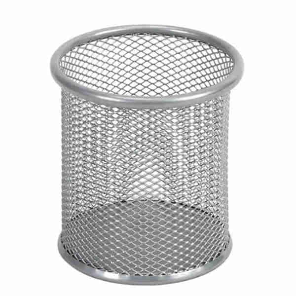 Grey Metallic Pen Holder