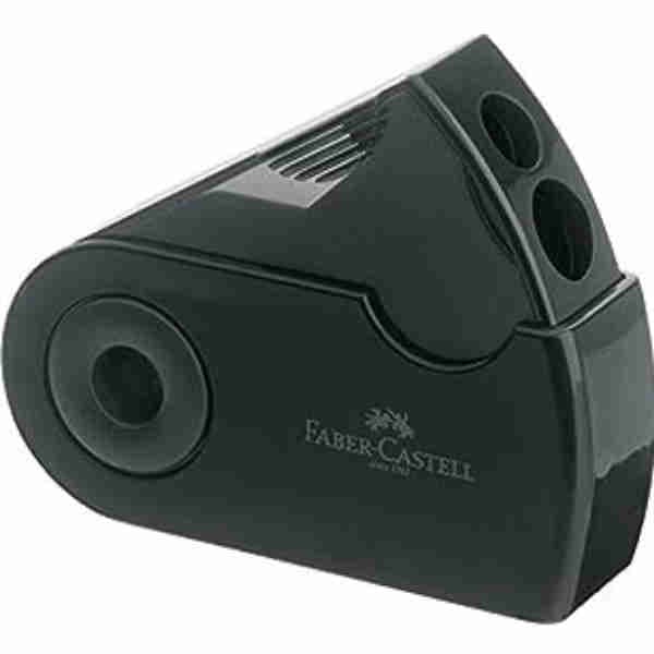 Black Double Hole Sharpener