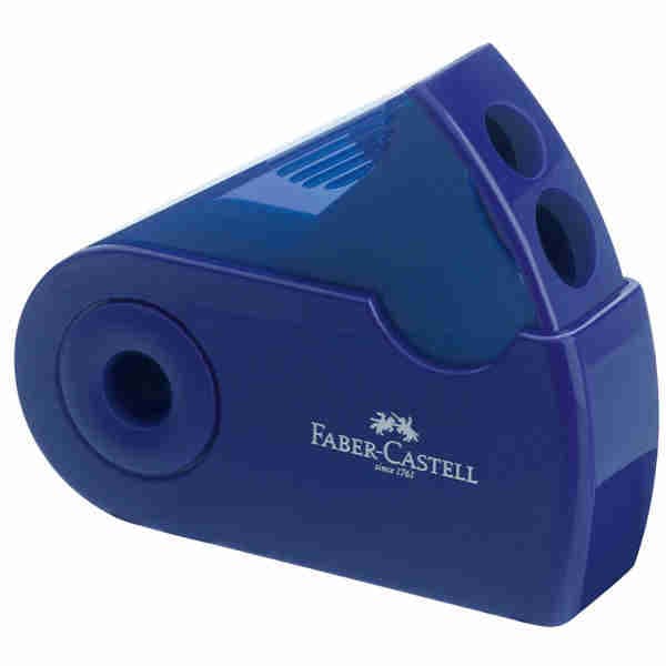 Blue Double Hole Sharpener