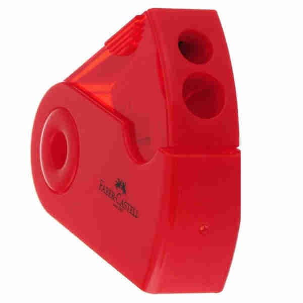Red Double Hole Sharpener