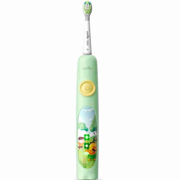 Green Sonic Electric Toothbrush For Kids Q4