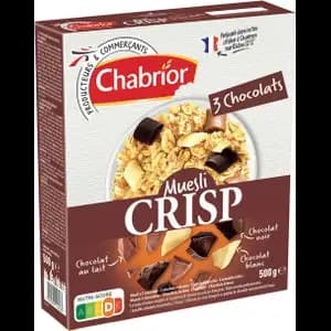 Muesli Crisp 3 Chocolates - Chabrior