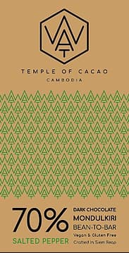 70% Salted Pepper Dark Chocolate