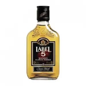 Label 5 Whisky Flask