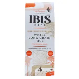 Organic White Long Grain Rice 1Kg - Ibis Rice