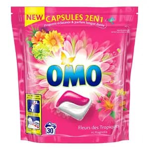 Tropic Flower and Magnolia Laundry Pods - Omo