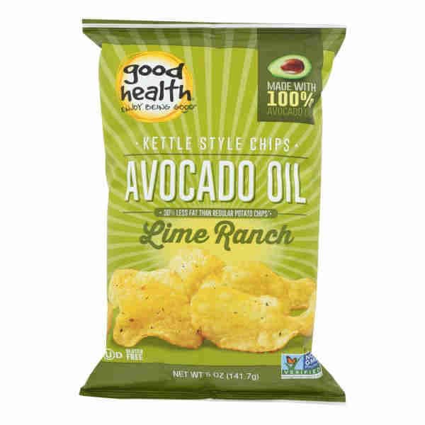 Kettle Style Chips Avocado Oil Lime Ranch - Good Health
