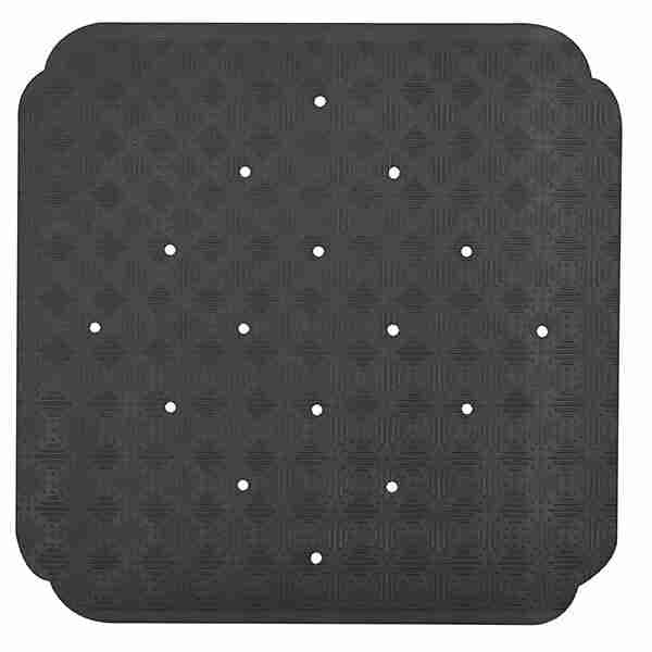 Rubber Ruby Showermat Dark Gray