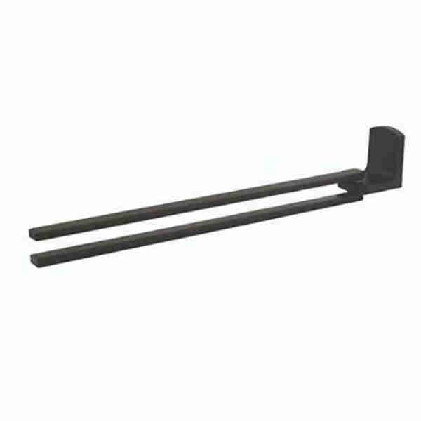 Wall-Mounted Towel Rack Matt-Black 37cm - Spirella