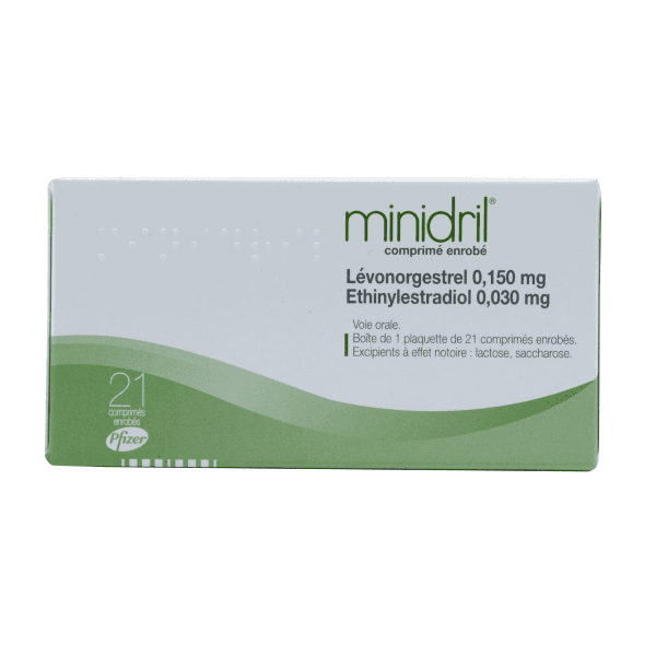 Minidril Levonorgestrel 0.15mg/Ethinylestradiol0.03mg