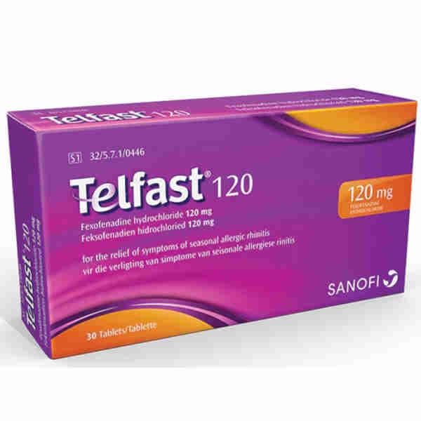 Fexofenadine 120mg Tablets - TELFAST OD