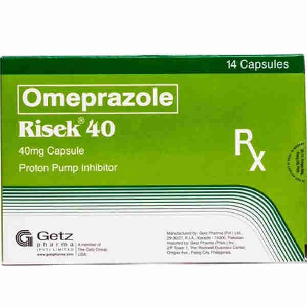 Omeprazole 40mg Capsules  - Risek
