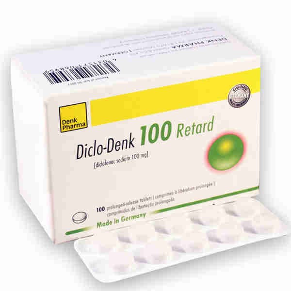 Diclofenac Sodium 100mg Retardant Tablets -  Diclo-Denk